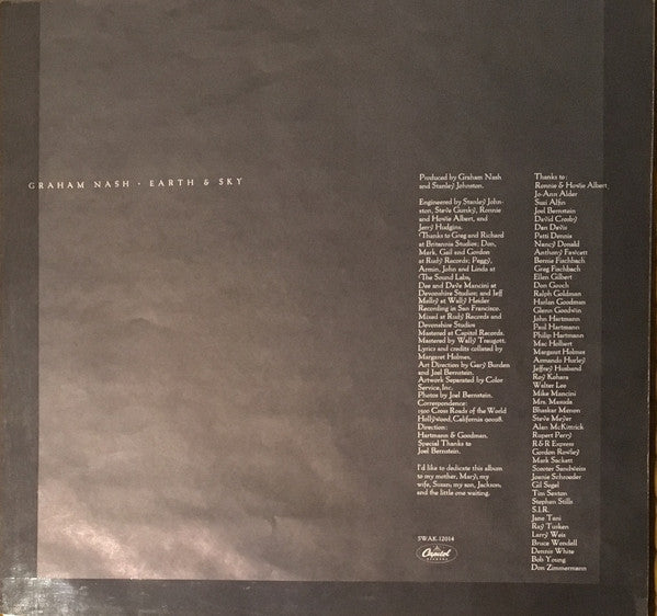Graham Nash : Earth & Sky (LP, Album, Gat)