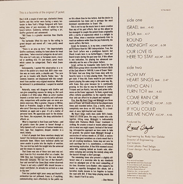 Bill Evans Trio* : Trio '65 (CD, Album, Club, RE)