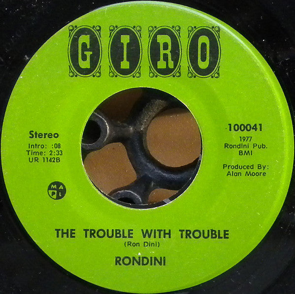 Rondini* : You Really Got A Hold On Me / The Trouble With Trouble (7", Single)