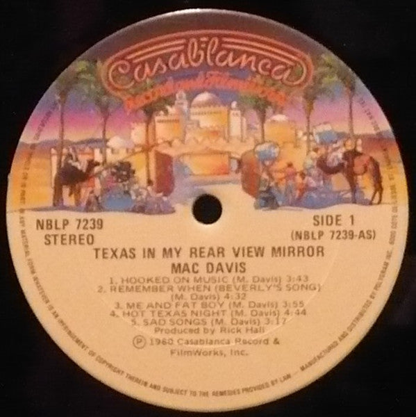 Mac Davis : Texas In My Rear View Mirror (LP, Album)