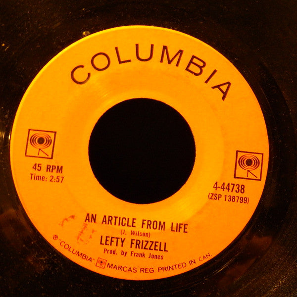 Lefty Frizzell : An Article From Life (7", Single)