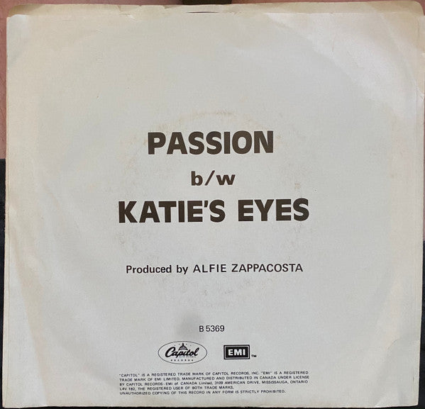 Zappacosta : Passion / Katie's Eyes (7")