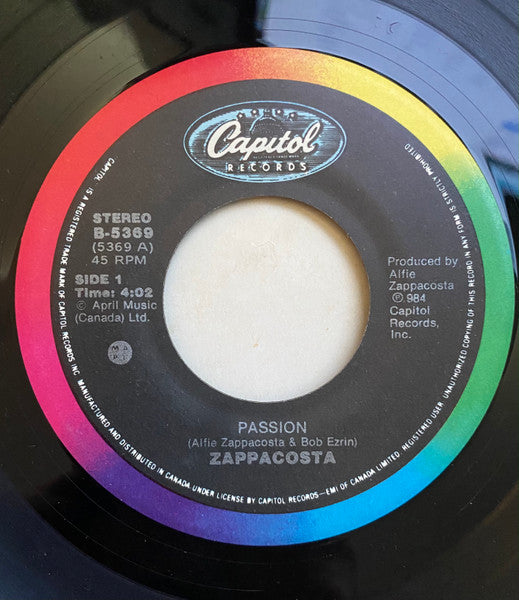 Zappacosta : Passion / Katie's Eyes (7")