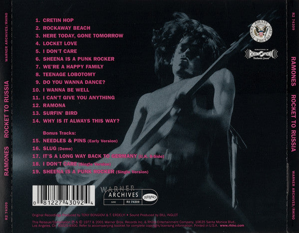 Ramones : Rocket To Russia (CD, Album, RE, RM, Cin)
