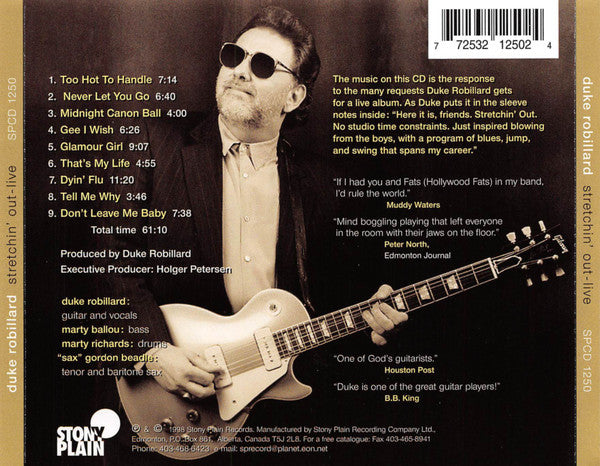 Duke Robillard : Stretchin' Out Live (CD, Album)