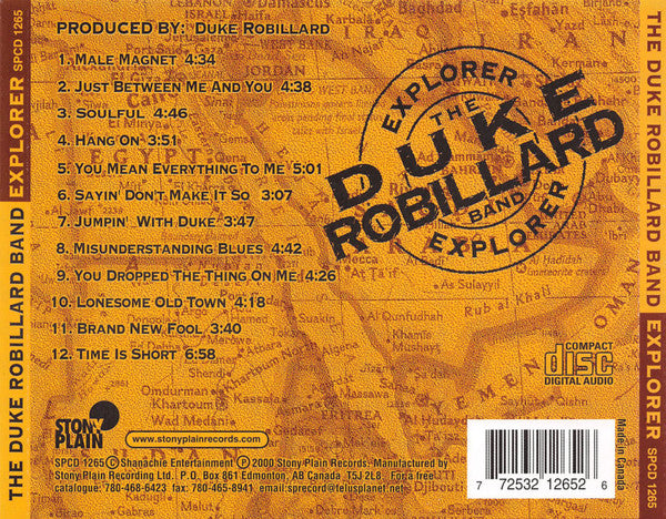 The Duke Robillard Band : Explorer (CD, Album)