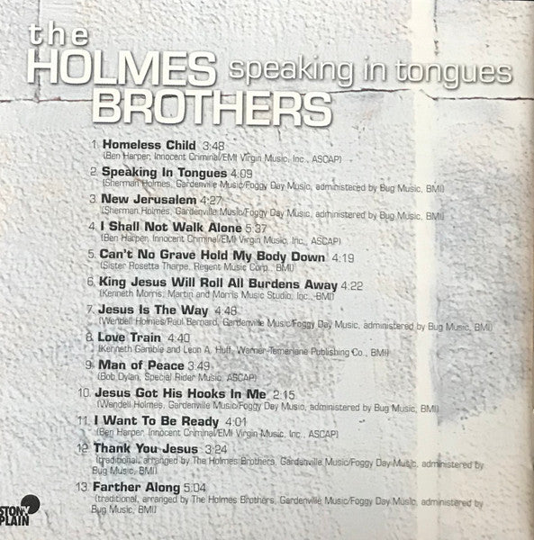 The Holmes Brothers : Speaking In Tongues  (CD, Album)