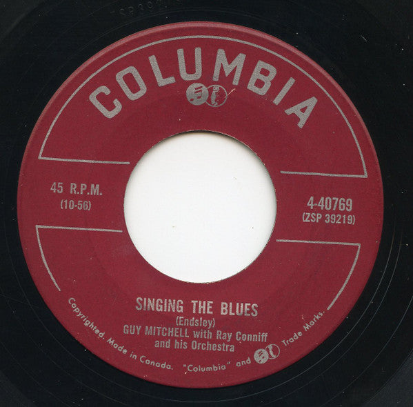 Guy Mitchell With Ray Conniff & His Orchestra : Singing The Blues / Crazy With Love (7")