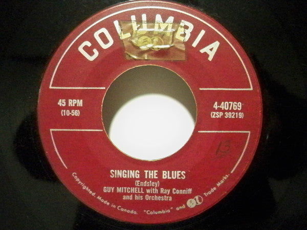 Guy Mitchell With Ray Conniff & His Orchestra : Singing The Blues / Crazy With Love (7")