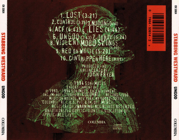 Stabbing Westward : Ungod (CD, Album, Son)