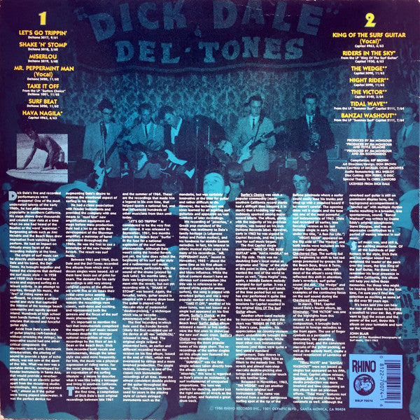 Dick Dale & His Del-Tones : King Of The Surf Guitar - The Best Of Dick Dale & The Del-Tones (LP, Comp)