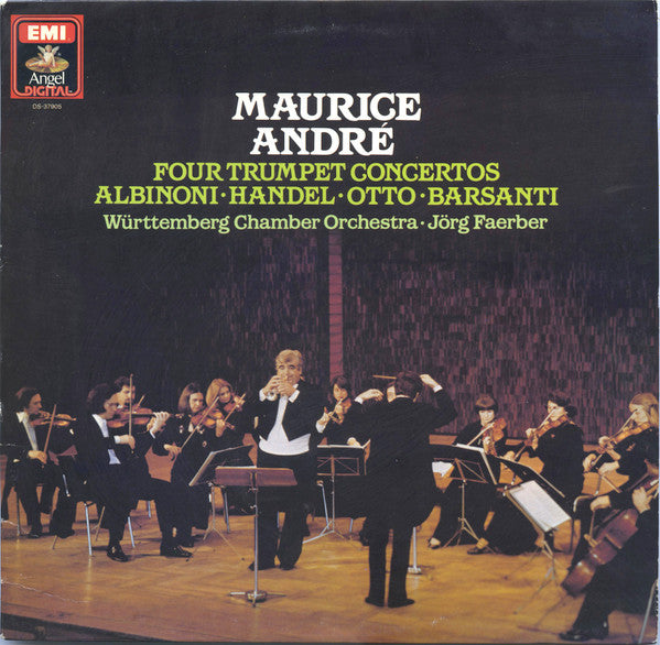 Maurice André, Württemberg Chamber Orchestra*, Jörg Faerber, Albinoni*, Handel*, Otto*, Barsanti* : Four Trumpet Concertos (LP)