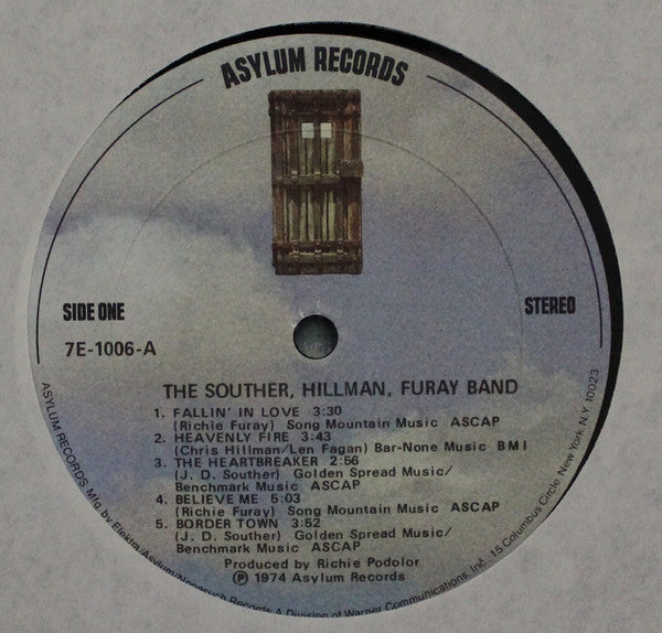 The Souther-Hillman-Furay Band : The Souther-Hillman-Furay Band (LP, Album, Spe)