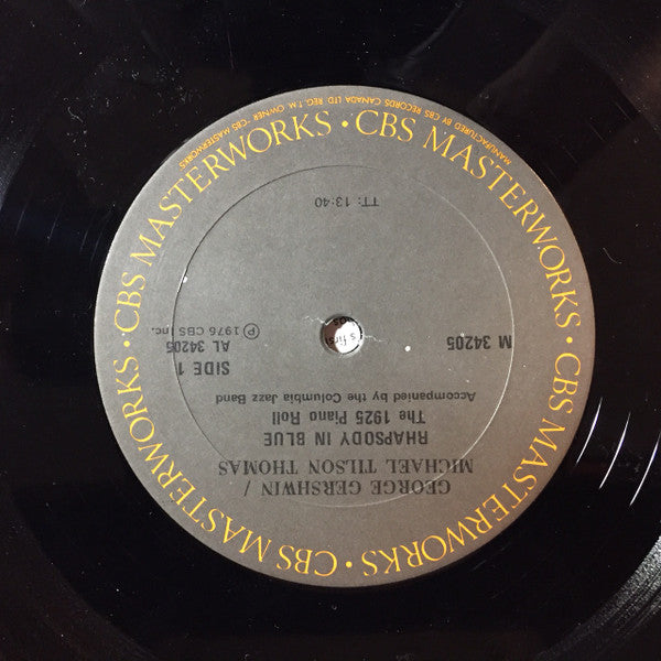 George Gershwin Accompanied By Michael Tilson Thomas Conducting The Columbia Jazz Band : Rhapsody In Blue (The 1925 Piano Roll) (LP, Album, Quad)