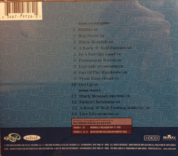 The Kinks : Misfits (HDCD, Album, RE, RM)