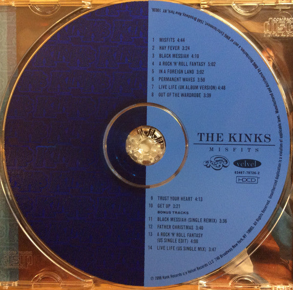 The Kinks : Misfits (HDCD, Album, RE, RM)