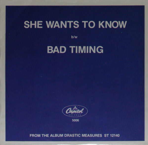 Lisa Dal Bello : She Wants To Know (7", Single, Fol)
