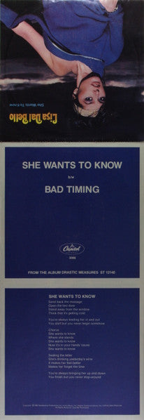 Lisa Dal Bello : She Wants To Know (7", Single, Fol)