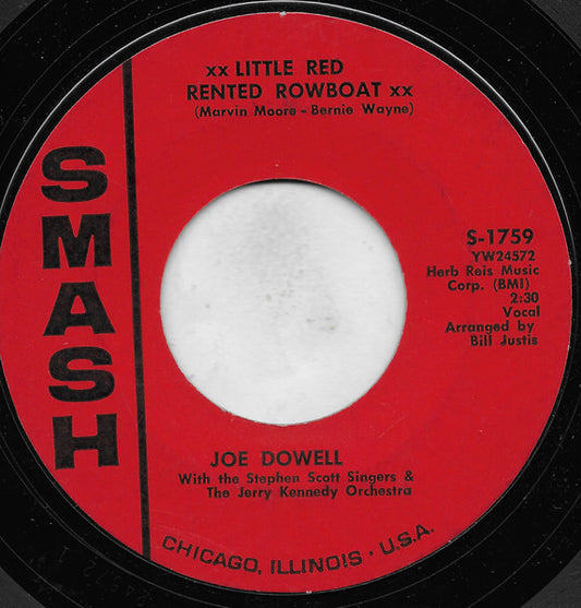 Joe Dowell With The Stephen Scott Singers & The Jerry Kennedy Orchestra : Little Red Rented Rowboat (7", Single, Styrene)