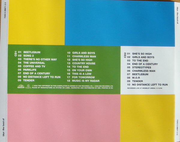 Blur : The Best Of (2xCD, Comp, S/Edition, O-C)