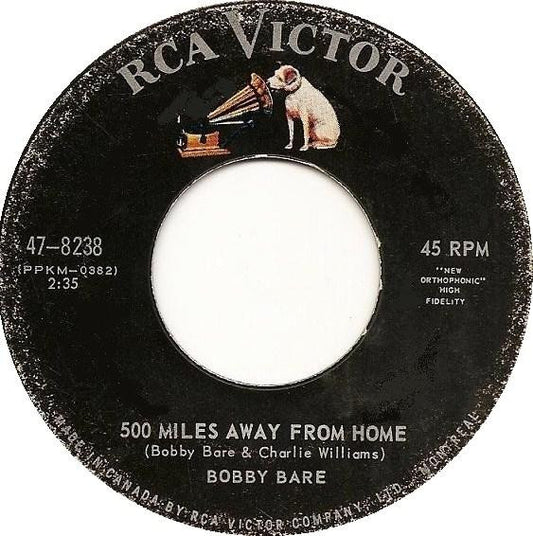 Bobby Bare : 500 Miles Away From Home (7", Single)