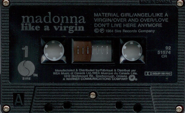 Madonna : Like A Virgin (Cass, Album, Dol)