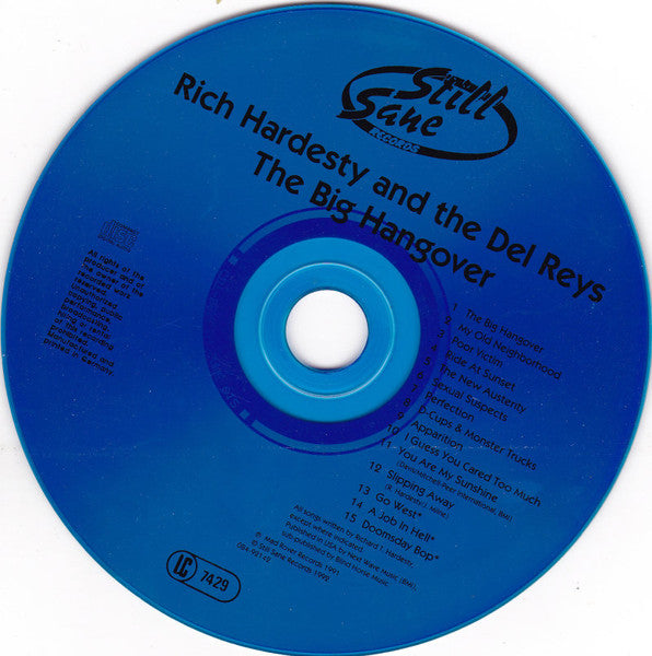 Rich Hardesty And The Del Reys : The Big Hangover (CD, Album)