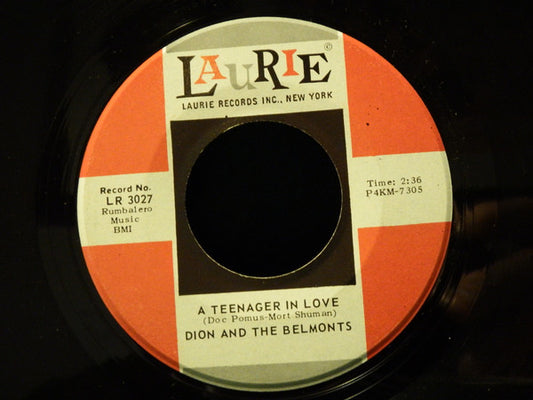 Dion & The Belmonts : A Teenager In Love / I've Cried Before (7", Single, Mono)