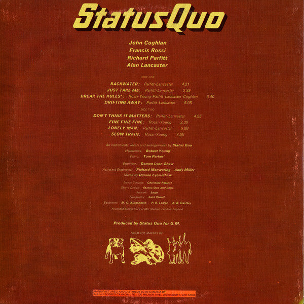 Status Quo : Quo (LP, Album)