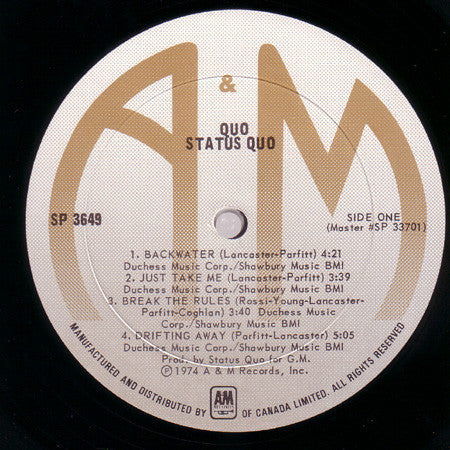 Status Quo : Quo (LP, Album)