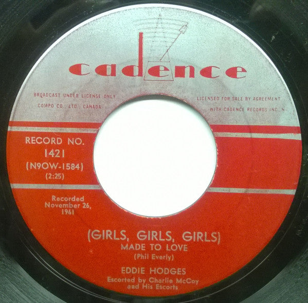 Eddie Hodges : (Girls, Girls, Girls) Made To Love (7", Single)