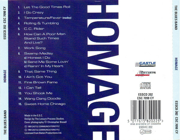 The Blues Band : Homage (CD, Album)
