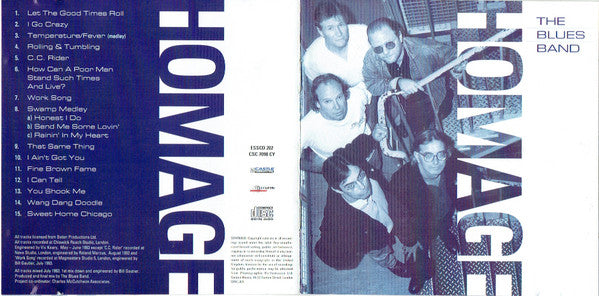 The Blues Band : Homage (CD, Album)