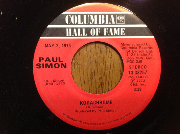 Paul Simon : Kodachrome / Loves Me Like A Rock (7", Single)