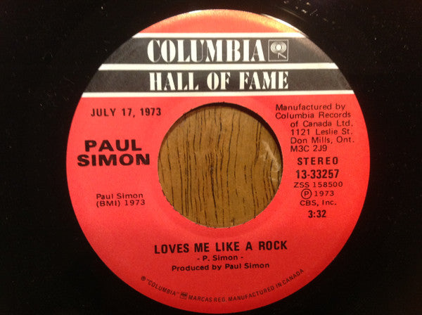 Paul Simon : Kodachrome / Loves Me Like A Rock (7", Single)