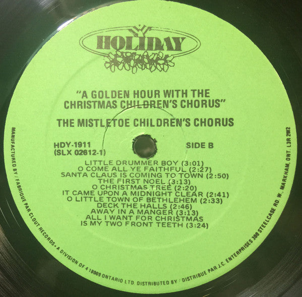 The Christmas Children's Chorus : A Golden Hour Of The Christmas Children's Chorus (LP, Comp)