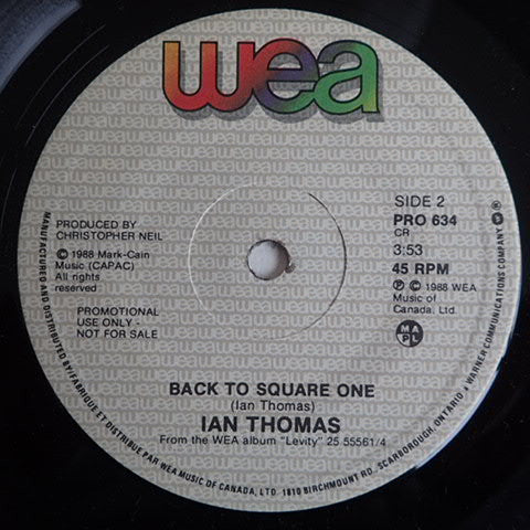 Ian Thomas (2) : Back To Square One (7", Single, Promo)