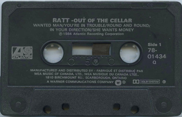 Ratt : Out Of The Cellar (Cass, Album, Q)
