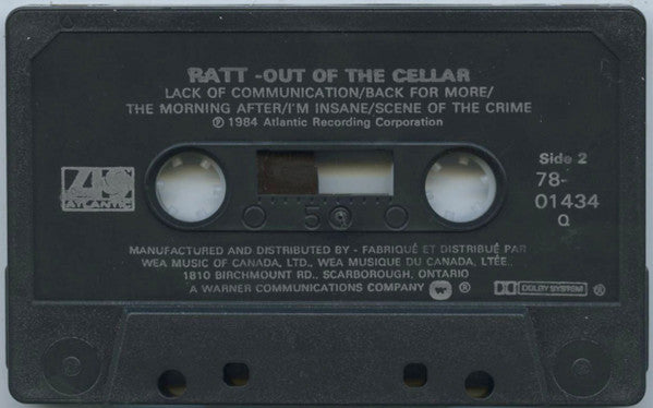 Ratt : Out Of The Cellar (Cass, Album, Q)