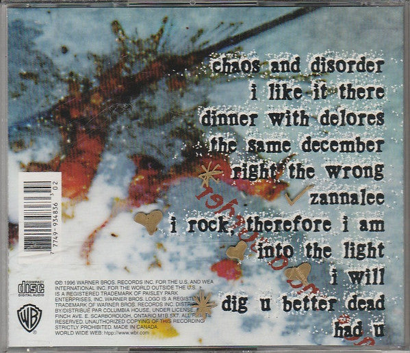 The Artist (Formerly Known As Prince) : Chaos And Disorder (CD, Album, Club)