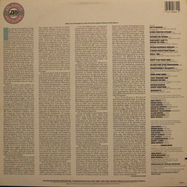 Jess Stacy And The Famous Sidemen : Tribute To Benny Goodman (LP, Album, Mono, RE)