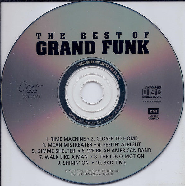 Grand Funk Railroad : The Best Of Grand Funk (CD, Comp, Dis)