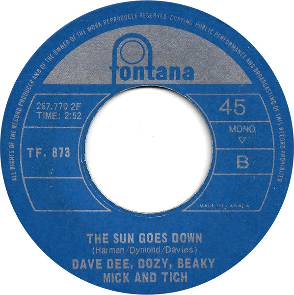 Dave Dee, Dozy, Beaky, Mick And Tich* : Zabadak ! (7", Single)