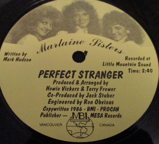 Marlaine Sisters : Perfect Stranger (7", Single)