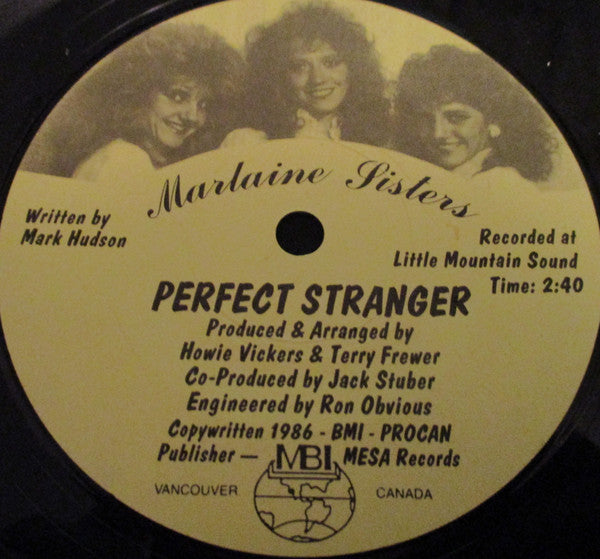 Marlaine Sisters : Perfect Stranger (7", Single)