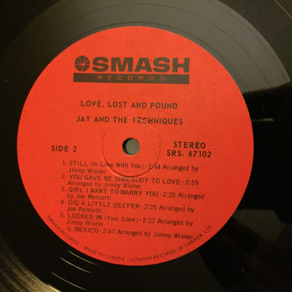 Jay & The Techniques : Love, Lost & Found (LP, Album)