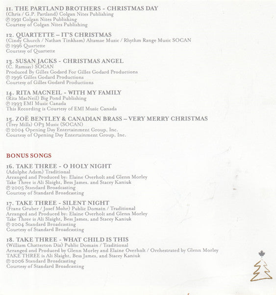 Various : A Canadian Christmas 3 (CD, Album, Comp)
