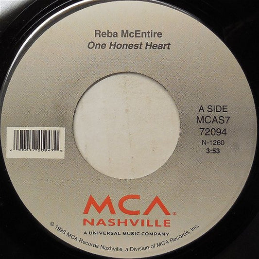 Reba McEntire : One Honest Heart (7", Single)