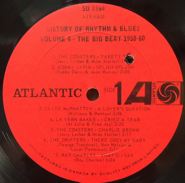 Various : History Of Rhythm & Blues Volume 4: The Big Beat 1958-60 (LP, Comp)