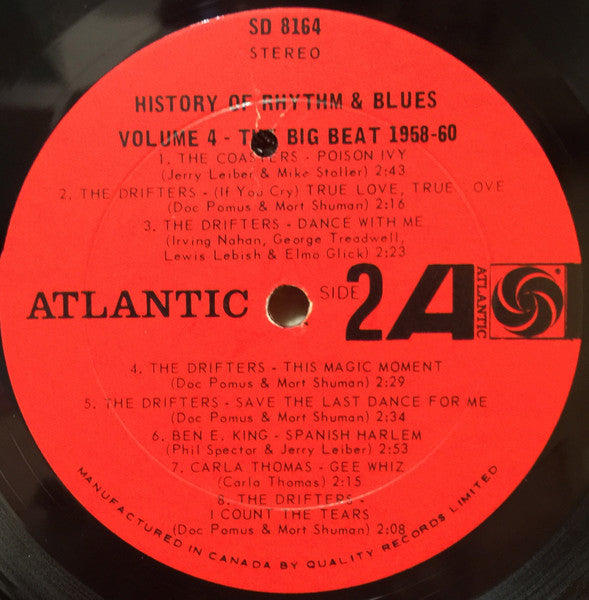 Various : History Of Rhythm & Blues Volume 4: The Big Beat 1958-60 (LP, Comp)